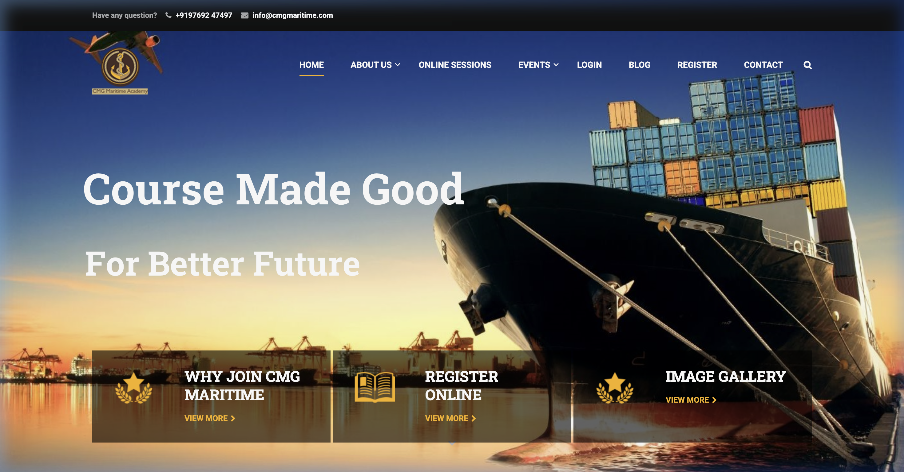 CMG Maritime Academy production screenshot